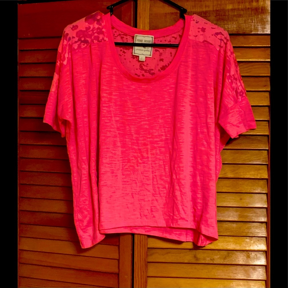 💞 Large Pink ( Pink Rose) Crop Top 💞